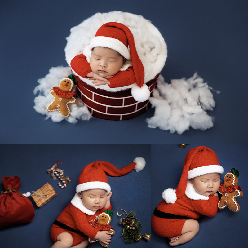 Baby Clothing 1 Year Old - Santa Claus Newborn Photo Clothing Baby