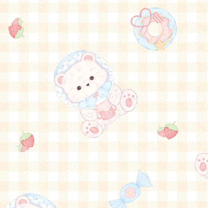 Baby Clothing - yellow “Baby Bear” Scattered Print Lolita