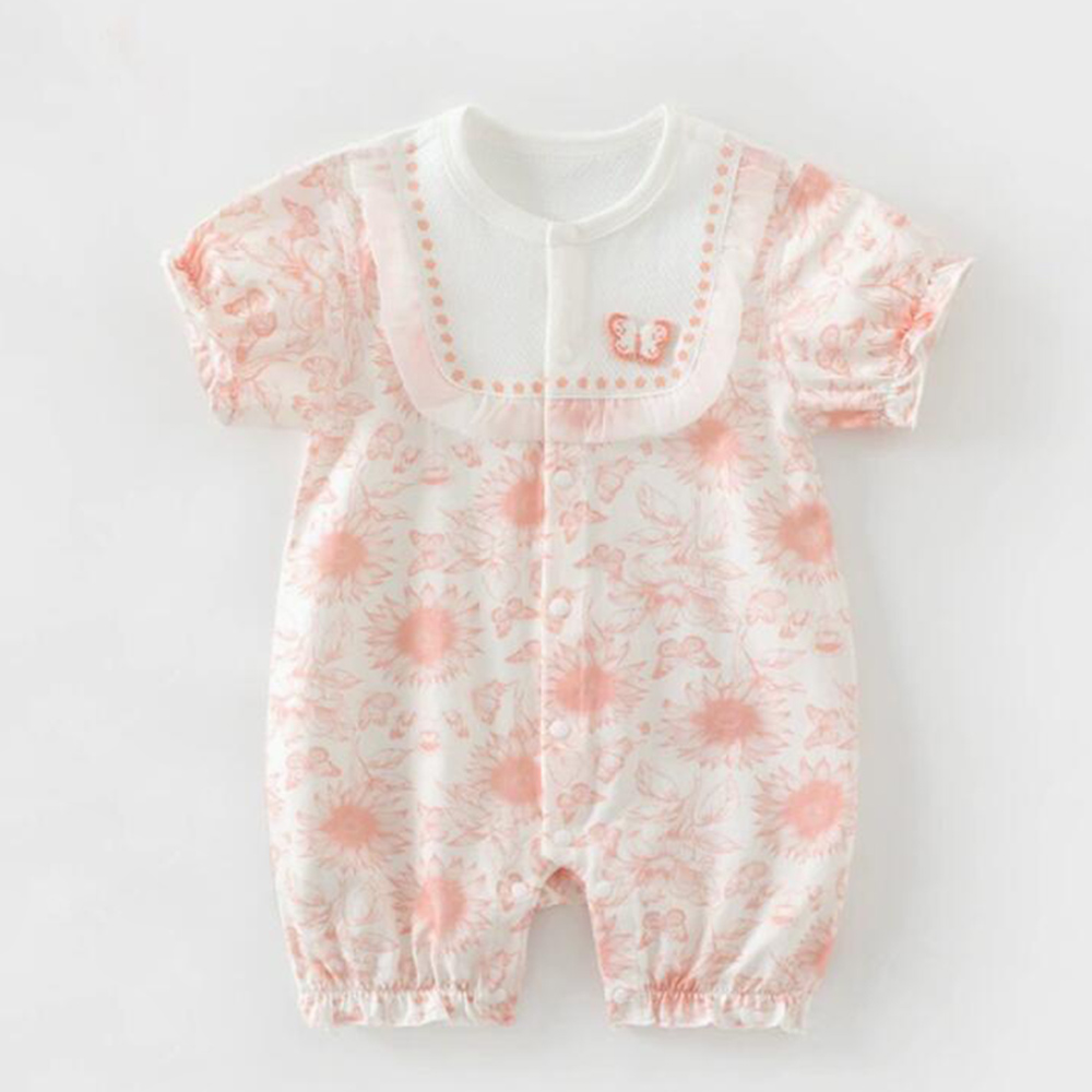 Baby Clothing Boutique - Baby Girl Rompers Summer Cotton Flroal