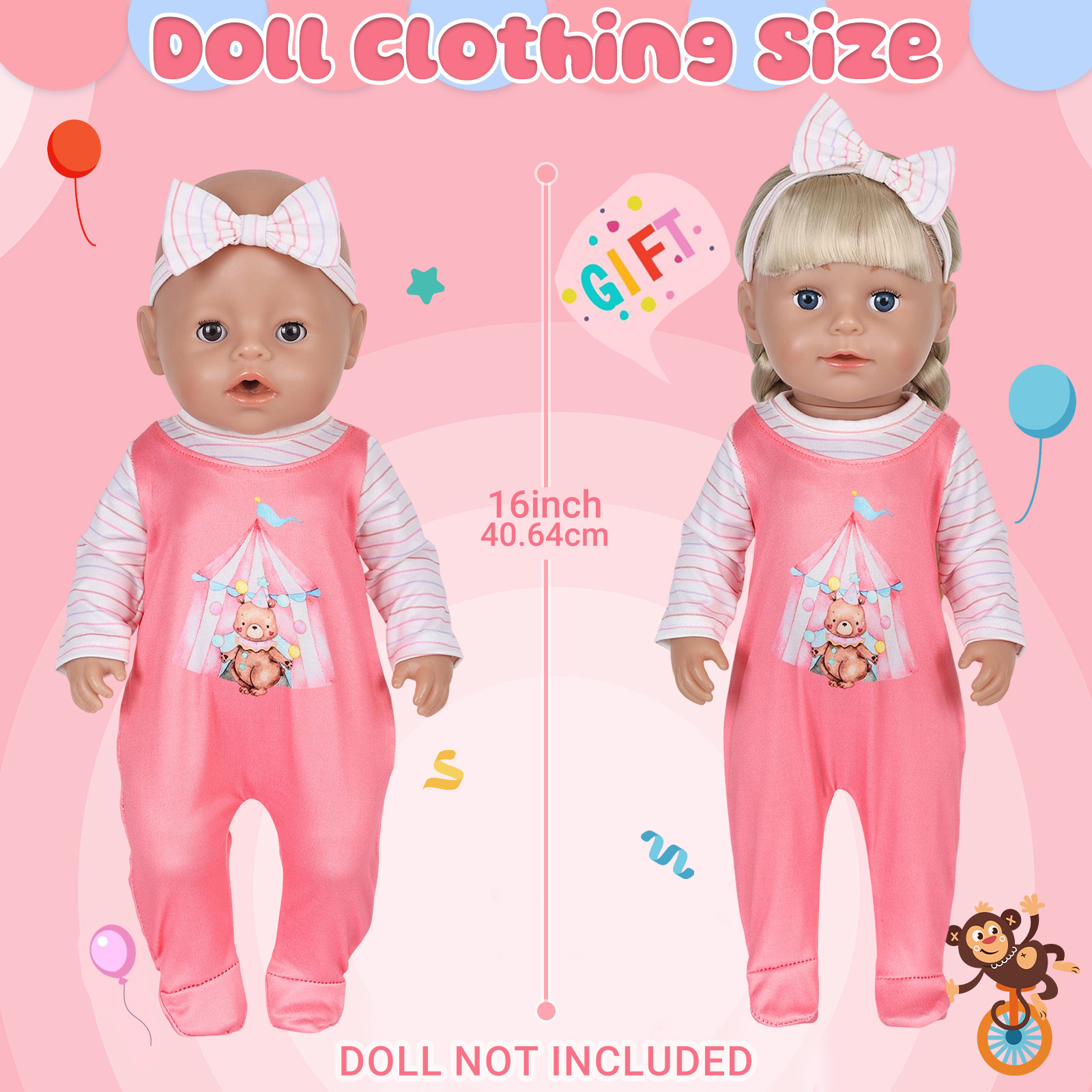 Doll Clothes for 16-18inch 40- - огляд і ціна Baby Clothing
